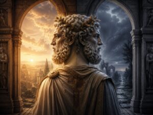 Janus ist der römische Gott des Anfangs und des Endes