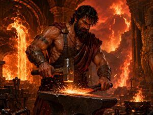 Vulcanus ist der Gott des Feuers