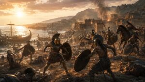 Die Kikonen in Homers Odyssee als Beginn von Odysseus Irrfahrt.