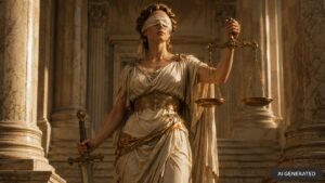 Justitia war die Göttin der Gerechtigkeit